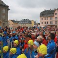 Begeisterte Menge auf dem geyerschen Altmarkt